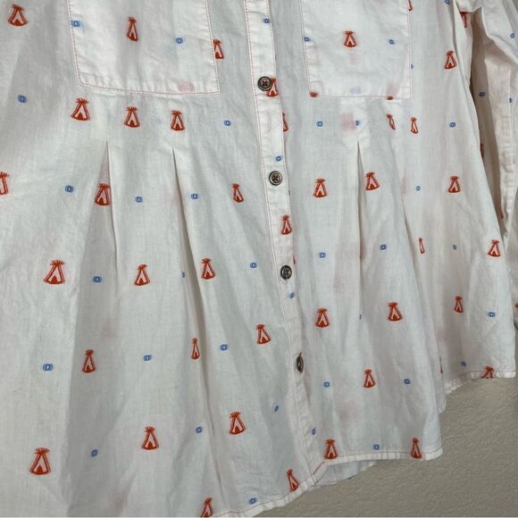 Maeve Anthropologie Blouse Miette Teepee Size 4 - Picture 4 of 10